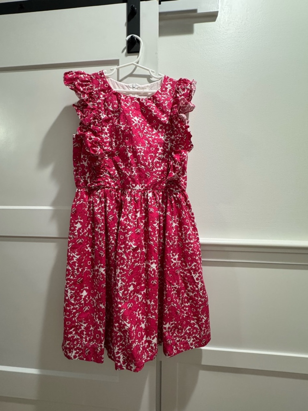 Crewcuts Bright Pink Floral Ruffle Dress